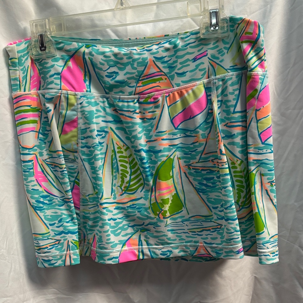 Colorful Lilly Pulitzer Sailboat Print Skirt